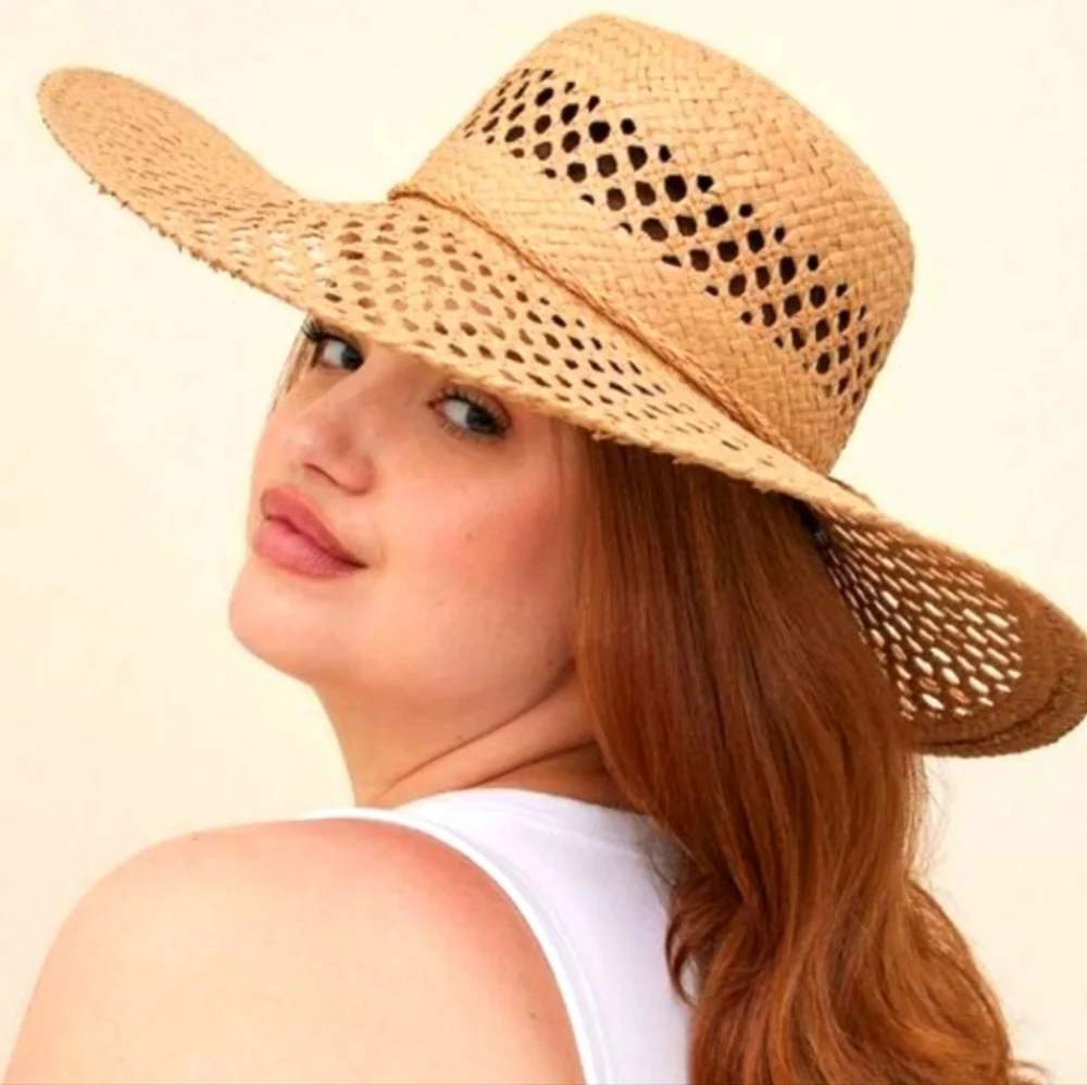 Torrid Natural Woven Sun Hat NWT Size S/M